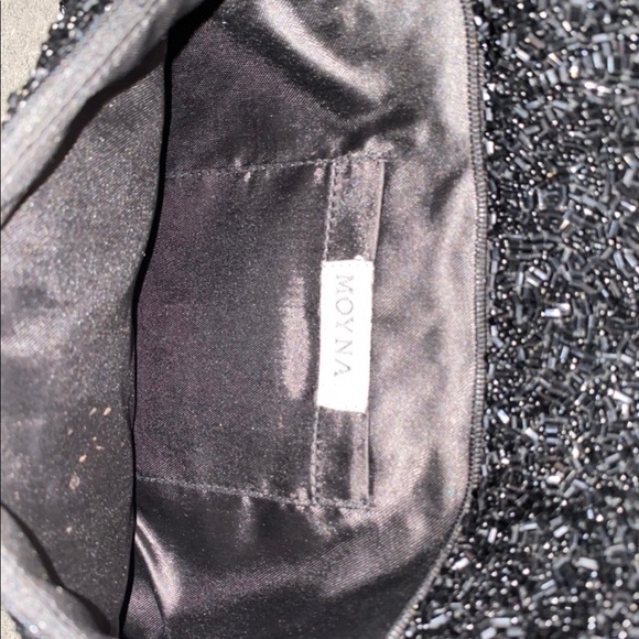 Moyna Black Embossed black/ silver clutch - Picture 4 of 4